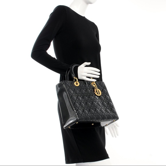 🚫⛔️SOLD⛔️🚫CHRISTIAN DIOR Cannage Large Lady Dior - Picture 6 of 8